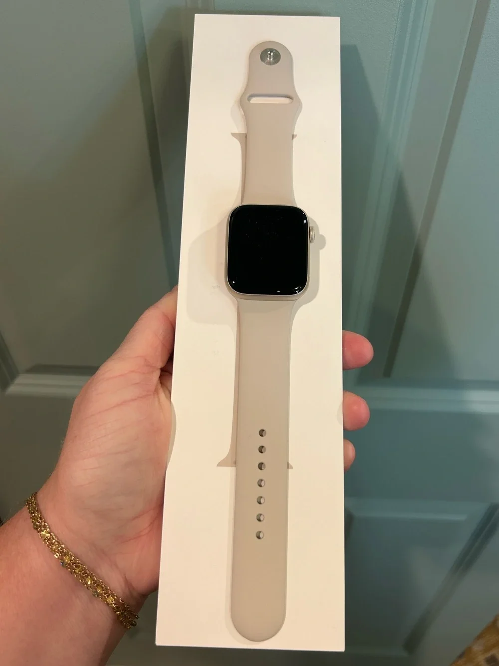 ✨Apple Watch SE 2 Cellular 44mm Starlight Aluminum Case with Starlight - M/L✨
